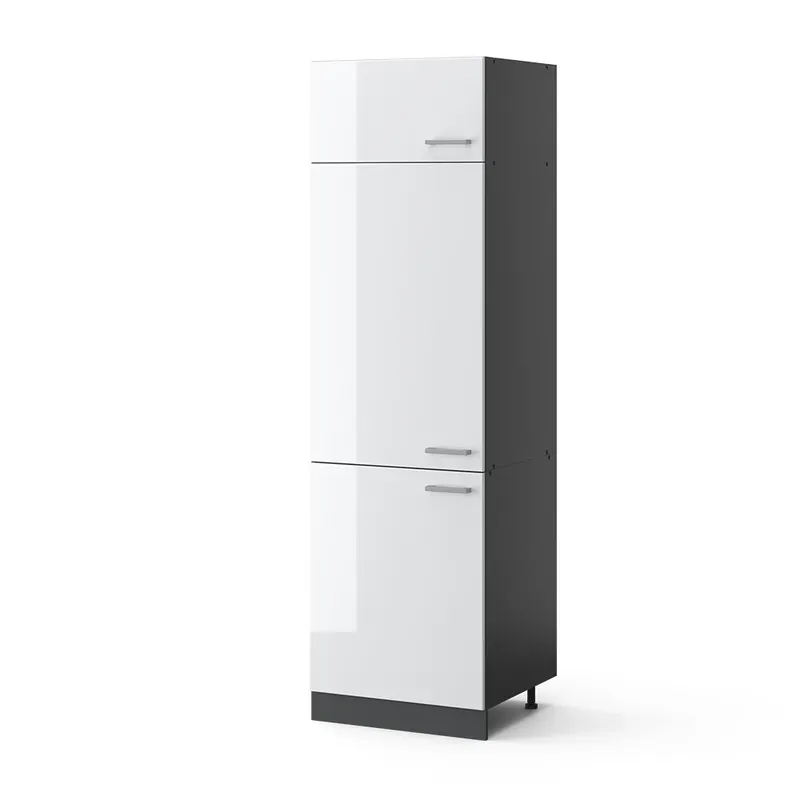 Sleva Skříňka na lednici R-Line Bílá vysoký lesk 60 cm Vicco