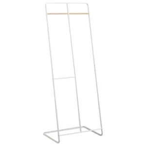 Akce Bílý kovový stojací věšák Yamazaki Tower 163 cm