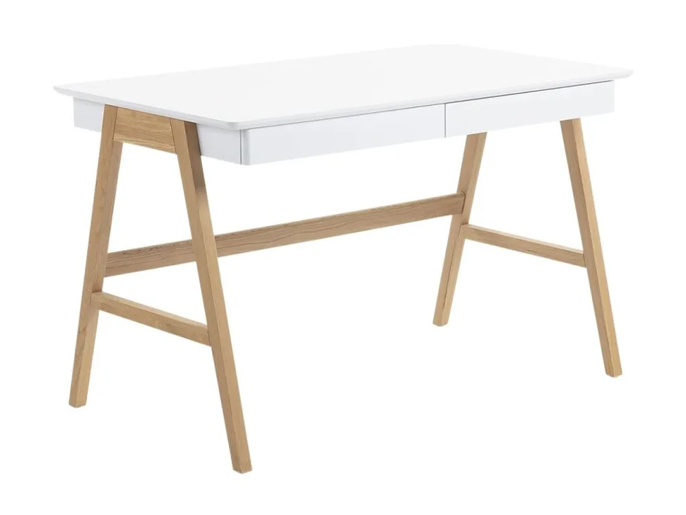 Koupit Online Bílý lakovaný pracovní stůl Kave Home Dyana 120 x 60 cm