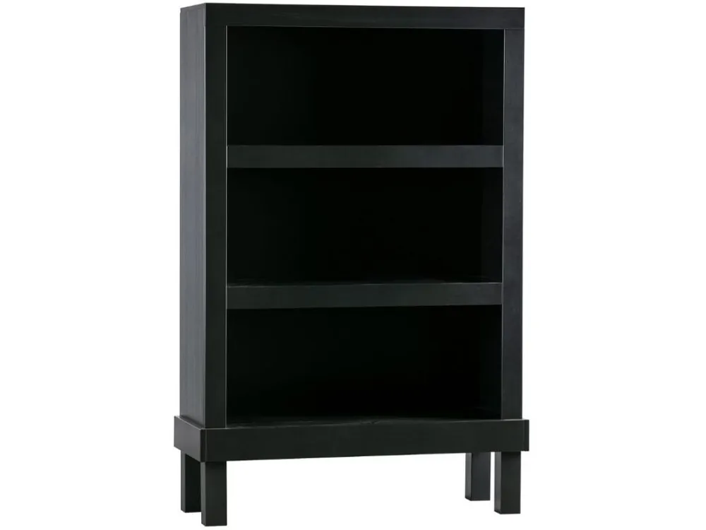 Černá borovicová knihovna Bona 107 x 39 cm Nová Kolekce