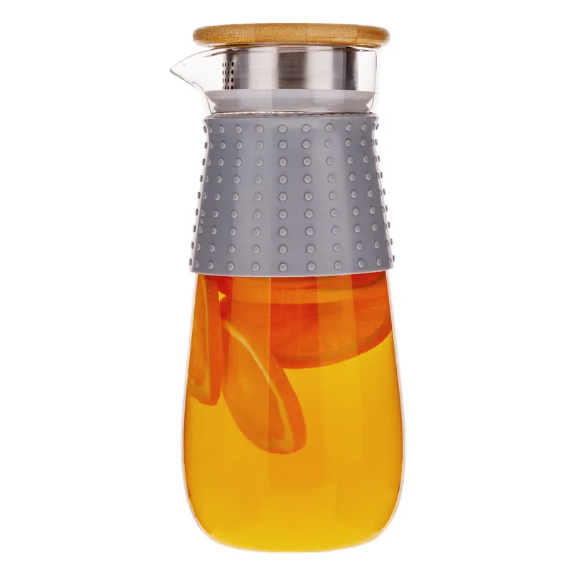 TEMPO-KONDELA GLAZO, karafa na vodu/čaj, 1200 ml, s víčkem a sítkem Výhodná Nabídka