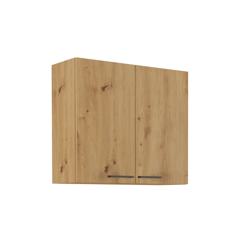 Horní skříňka, černý mat / dub artisan, Monro 80 G-72 2F Víkendová Akce