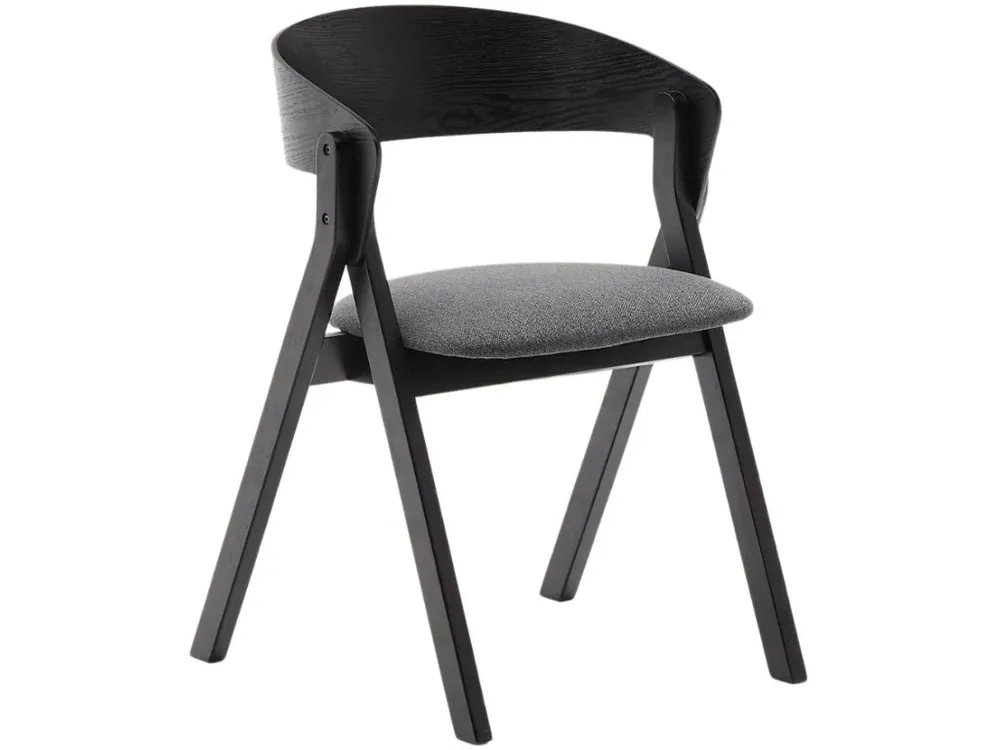 Černá dřevěná jídelní židle Kave Home Godia Rychlé Dodání