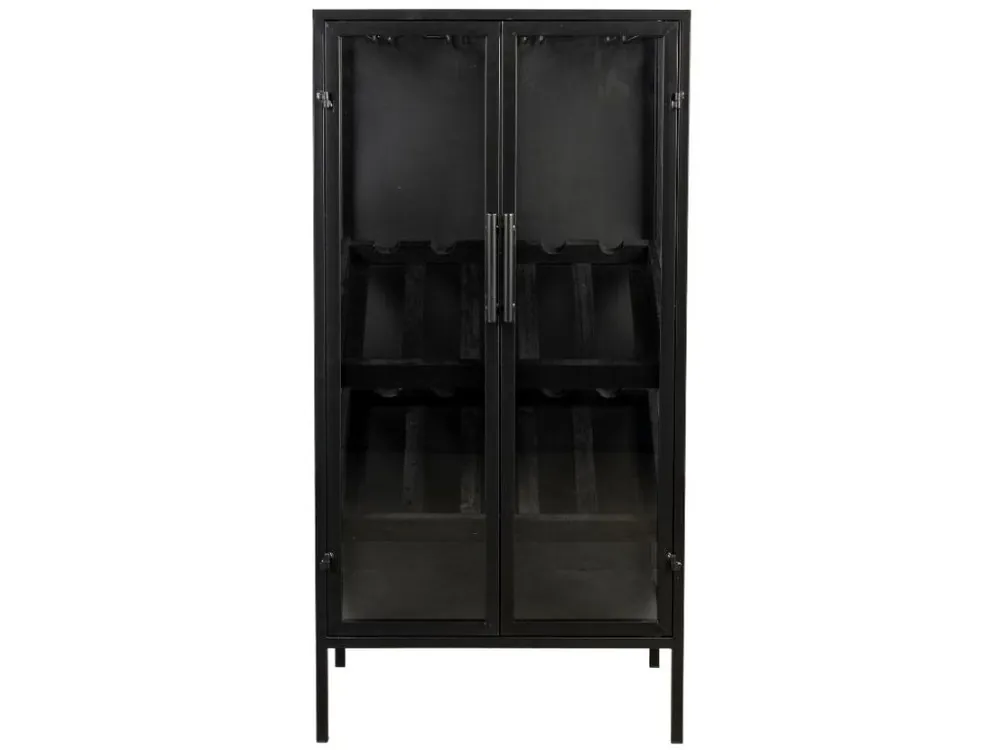 Černá kovová vinotéka WLL ROB 103x52 cm Koupit Online