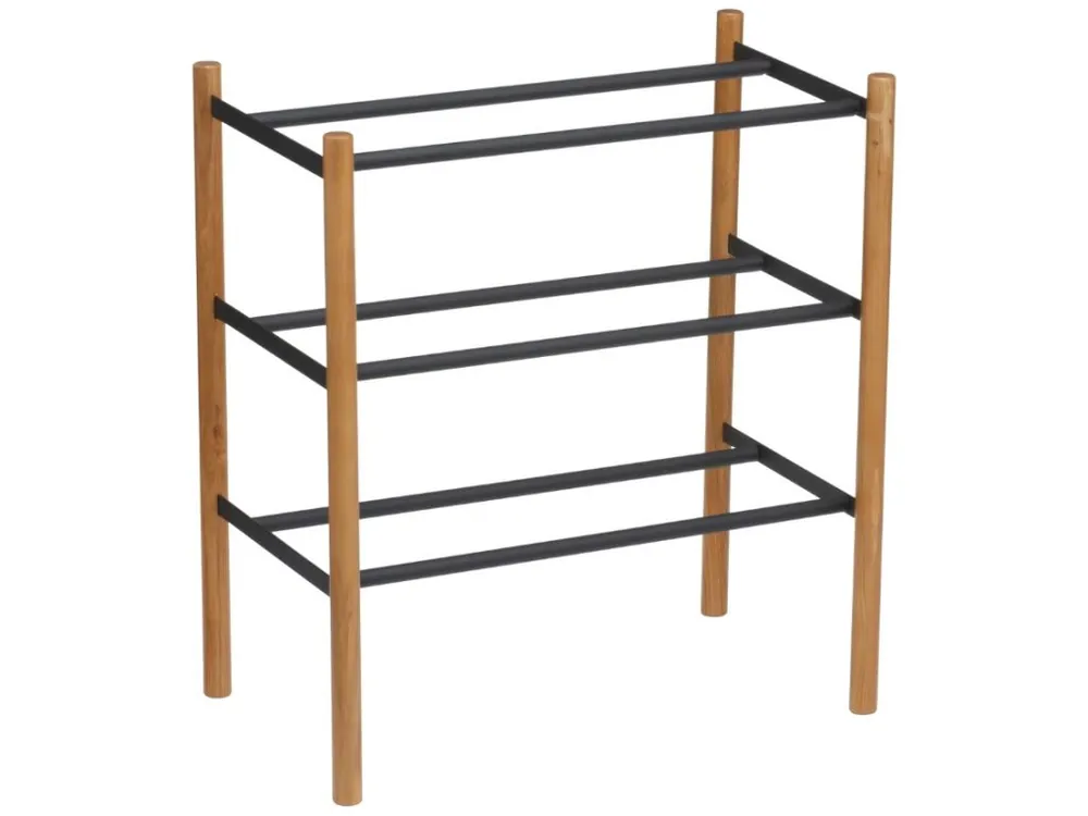 Černý kovový botník Yamazaki Plain 45,5 x 41-70 cm Must-Have