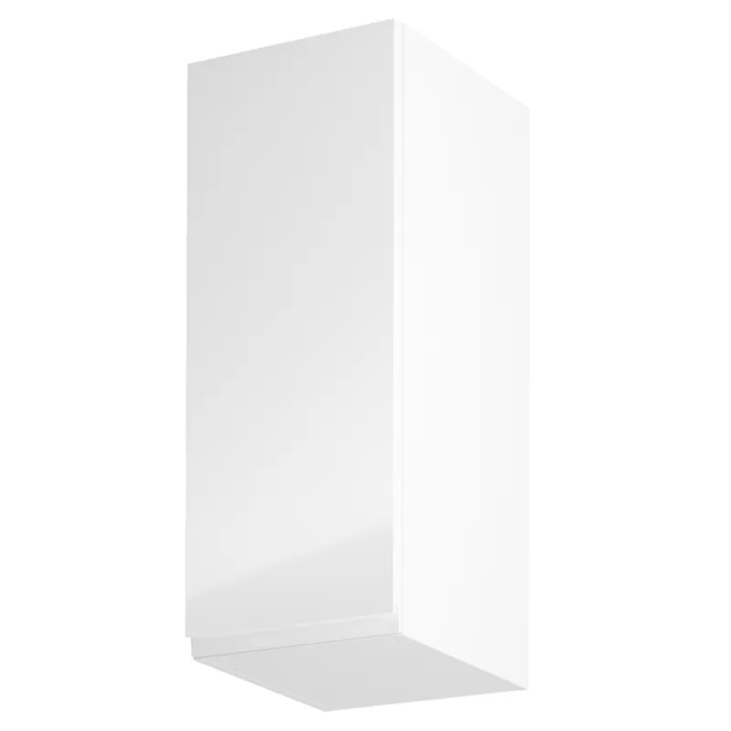 Horní skříňka, bílá / bílý extra vysoký lesk, ľravá, AURORA G30 Must-Have