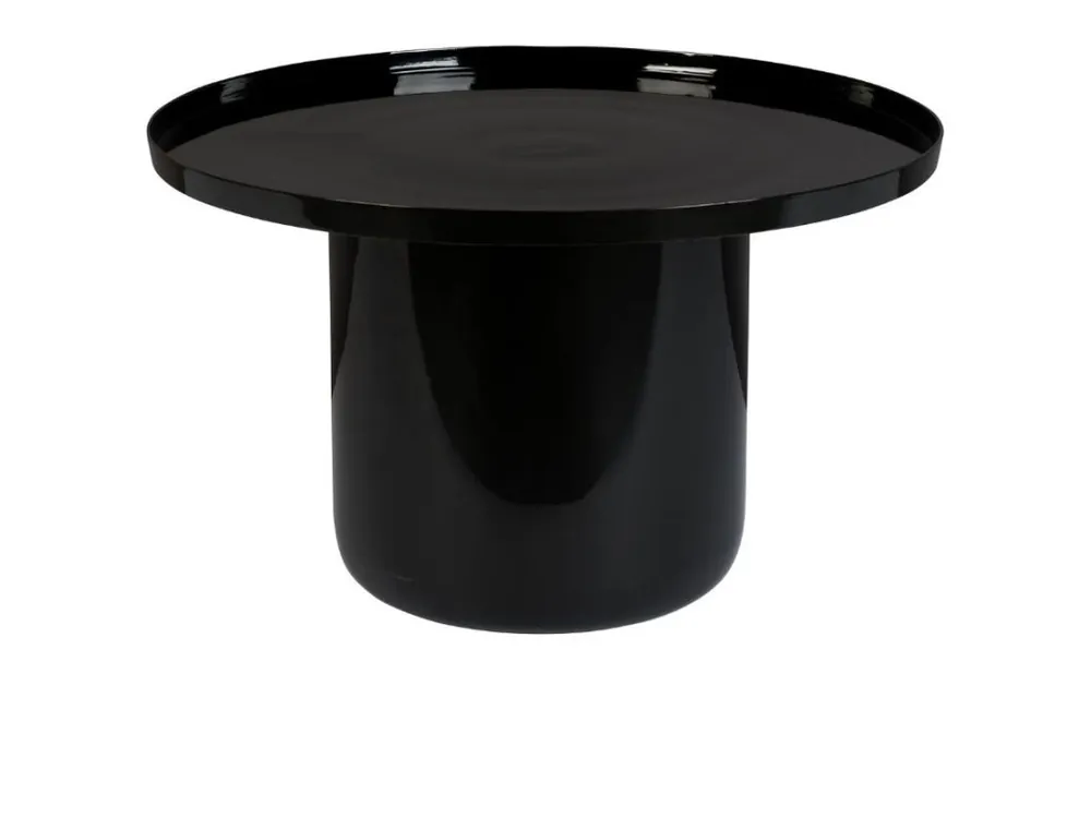 Must-Have Černý kovový kulatý konferenční stolek ZUIVER SHINY BOMB 67 cm