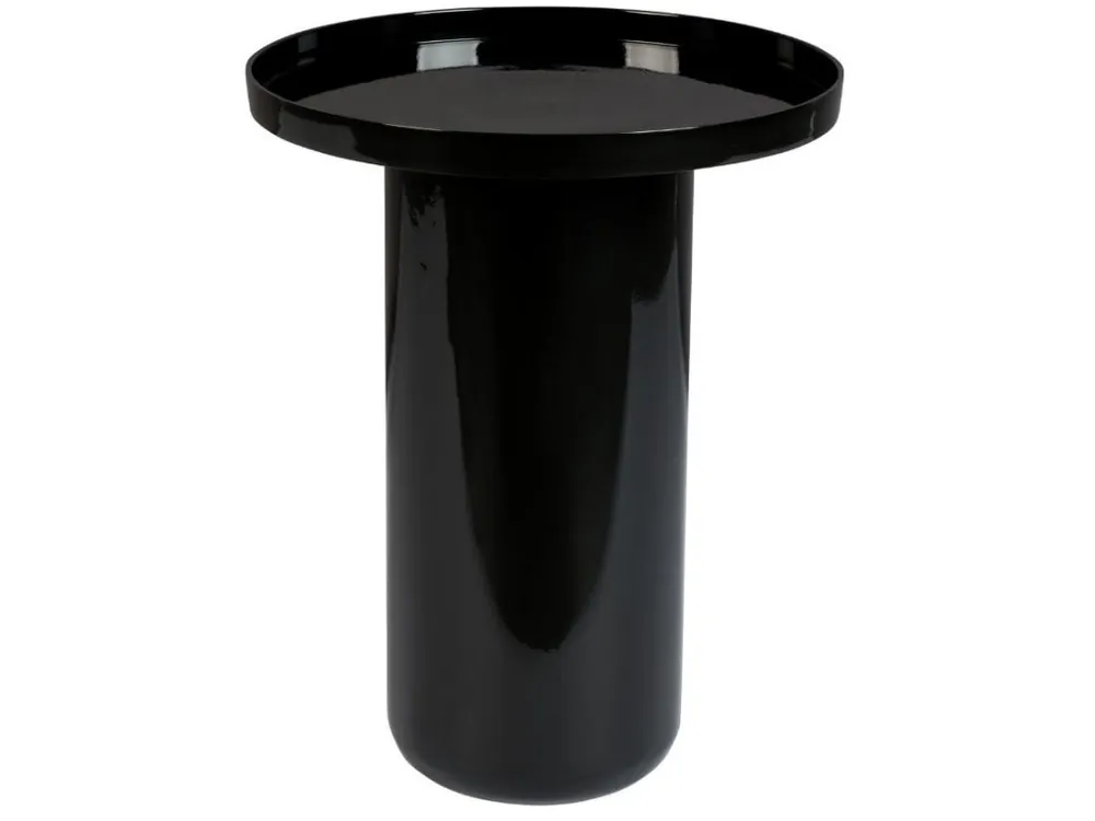 Černý kovový kulatý odkládací stolek ZUIVER SHINY BOMB 40 cm Top Prodej