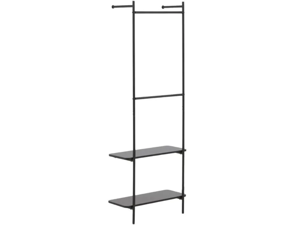 Černý kovový nástěnný věšák Kave Home Galatia 162 x 60 cm Tovární Cena