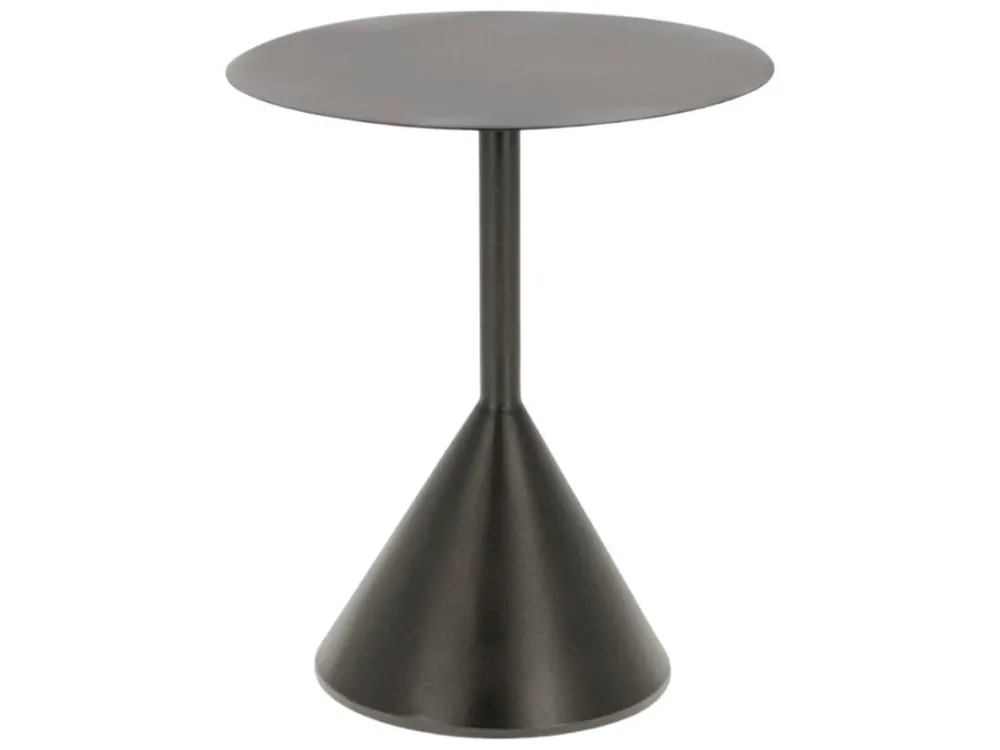 Expresní Doručení Černý kovový odkládací stolek Kave Home Yinan 48 cm