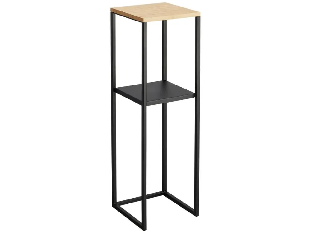 Černý kovový stojan na květiny Yamazaki Tower 80 cm Tovární Cena