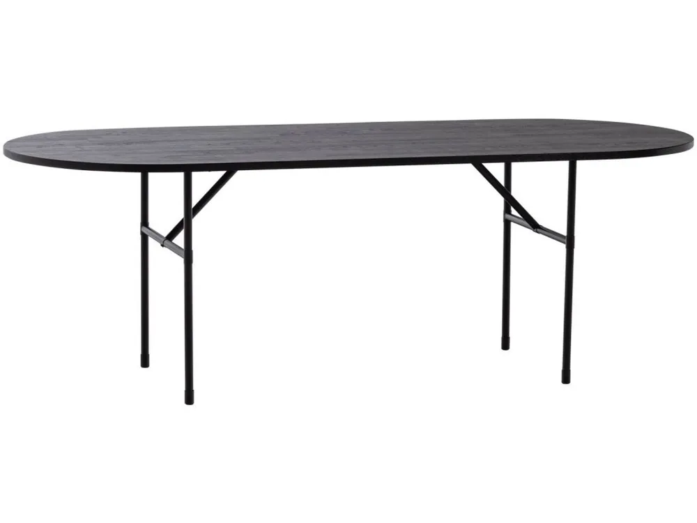 Černý dubový jídelní stůl Arthur 220 x 90 cm Nízká Cena