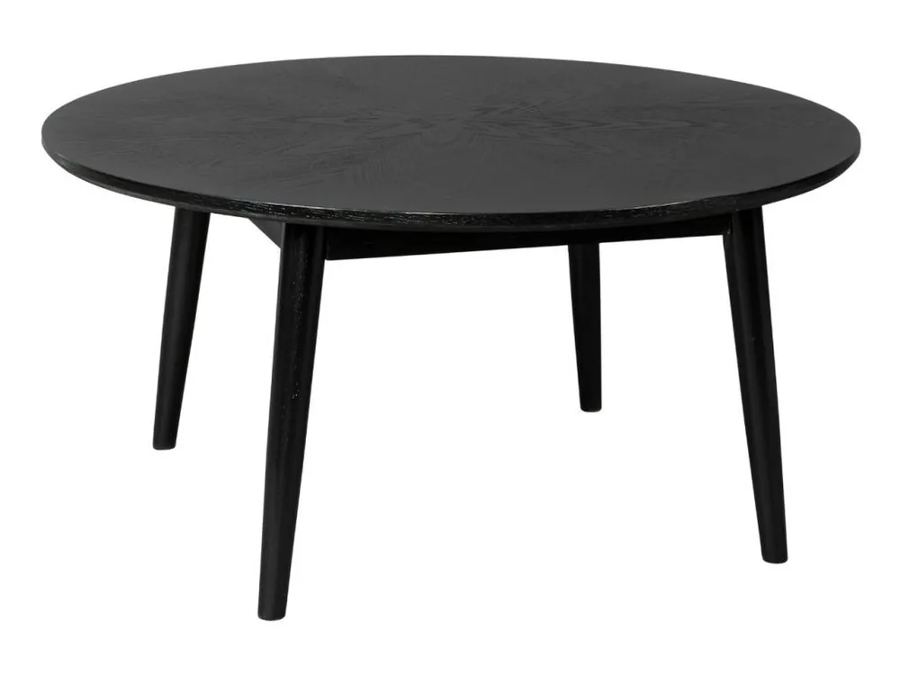 Černý dubový konferenční stolek WLL FABIO 80 cm Omezená Nabídka