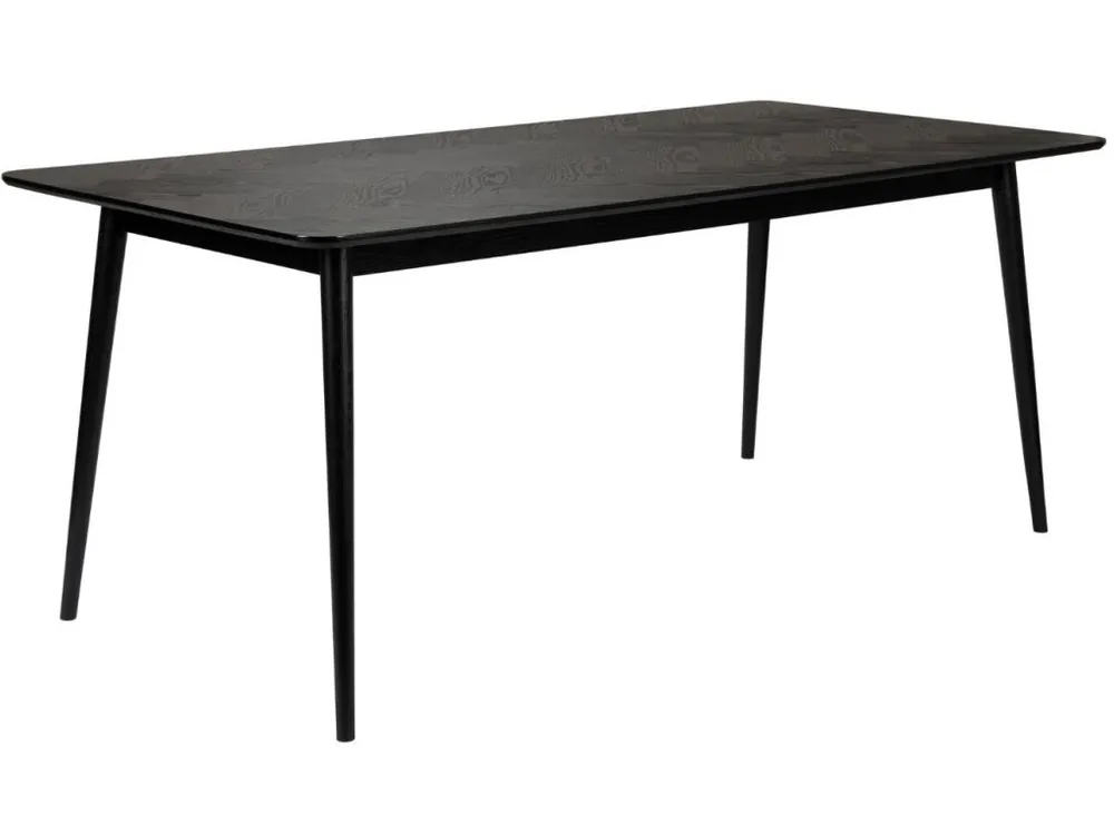 Černý jasanový jídelní stůl WLL FABIO 180 x 90 cm Finální Výprodej