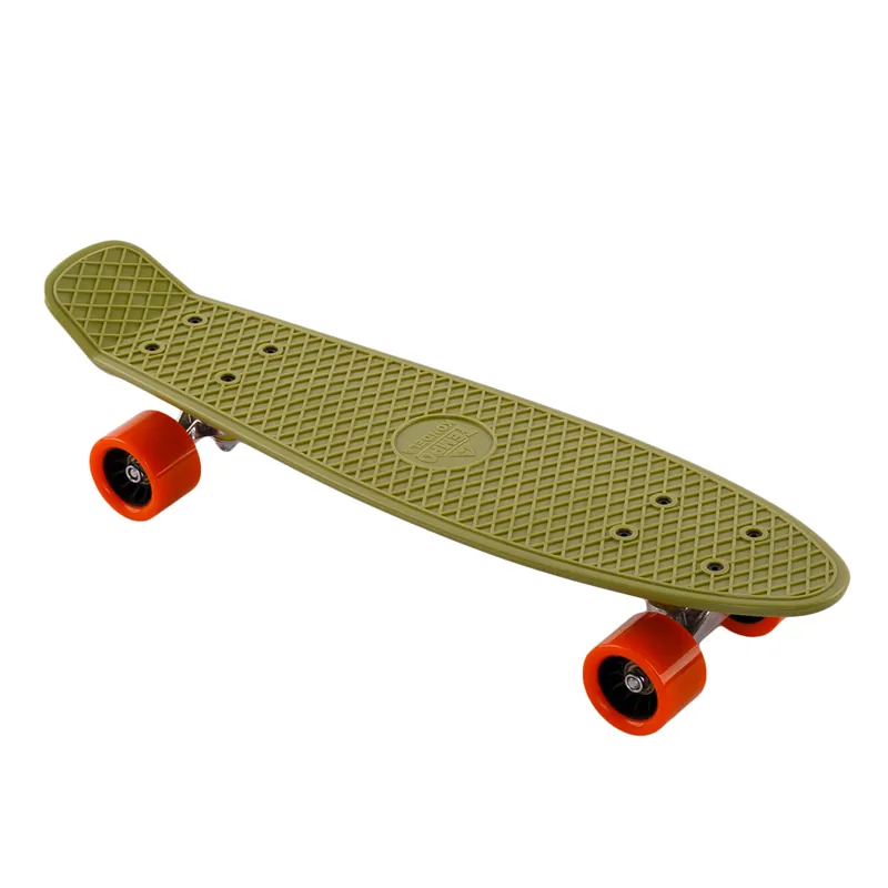 Pennyboard, army zelená / oranžová, TESAL Cenový Hit