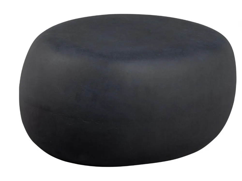 Černý betonový konferenční stolek Peblo 65 x 49 cm Expresní Doručení