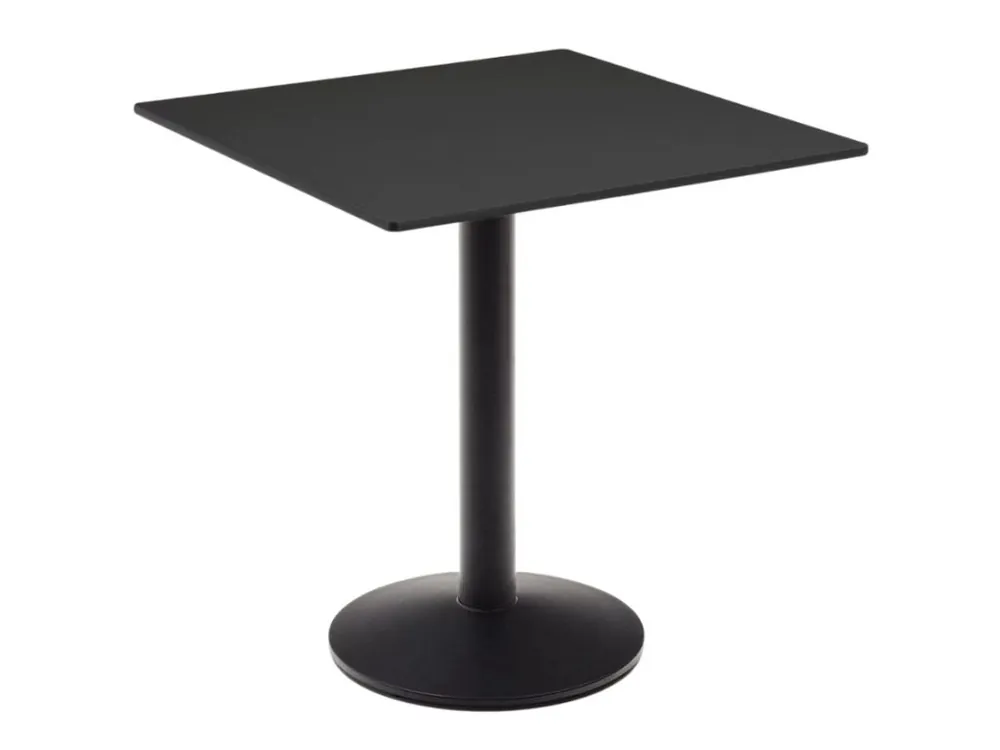 Speciální Cena Černý bistro stolek Kave Home Esilda 68 x 68 cm