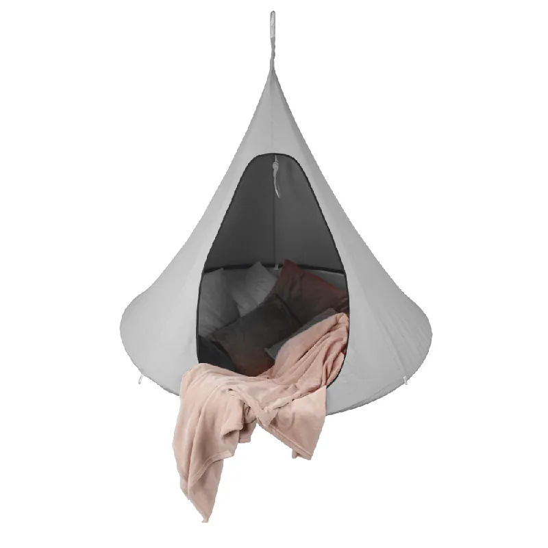 Závěsné houpací křeslo, světle šedá, KLORIN NEW KLASIK CACOON HAMMOCK Odeslání Ihned