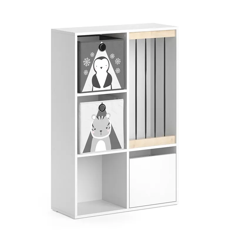 Ihned K Objednání Dětská polička Luigi Bílá 29.2 x 107.8 cm se 2 skládacími boxy opt.5 Vicco