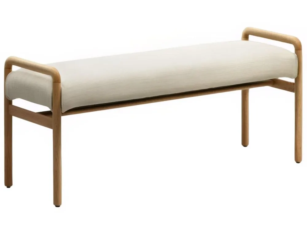 Dubová lavice Kave Home Macaret 120 cm Přímo Od Výrobce