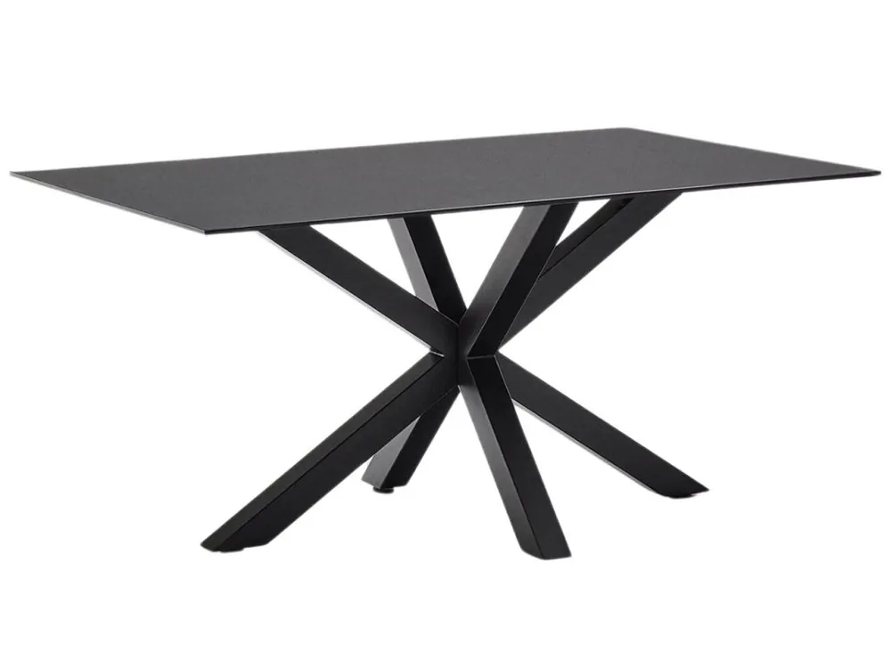 Černý skleněný jídelní stůl Kave Home Argo 180 x 100 cm Top Prodej