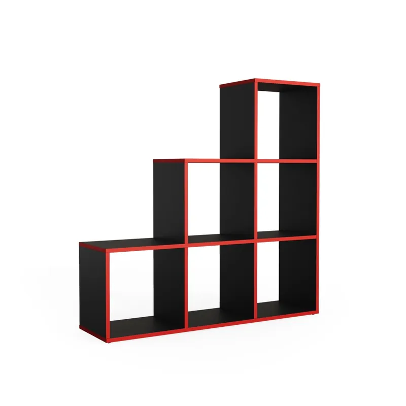 Horká Nabídka Schodišťový regál Černá/červená 107.2 x 107.8 cm Vicco