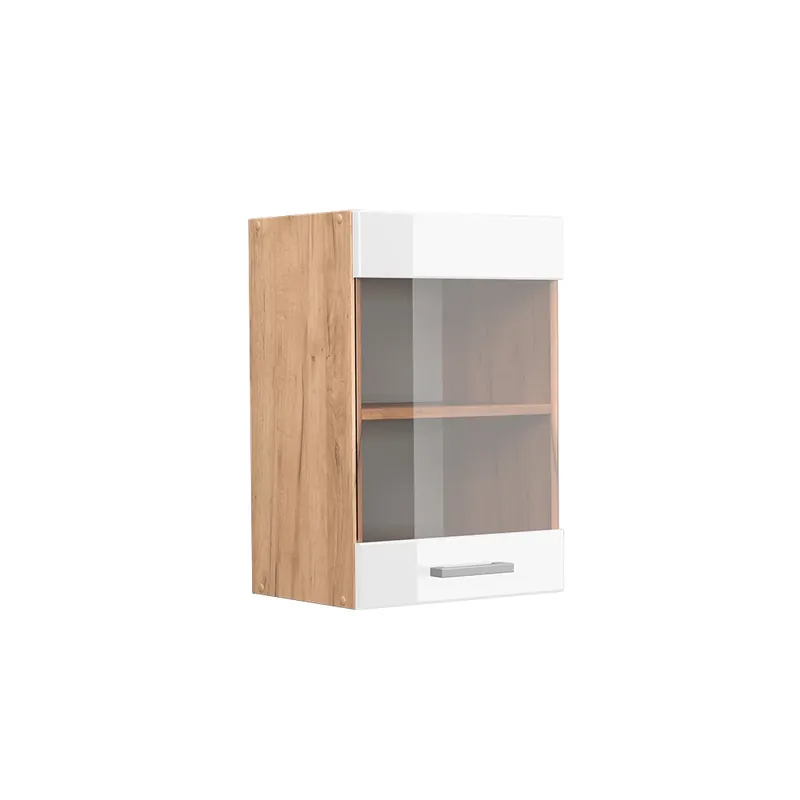 Skleněná kuchyňská skříňka R-Line Bílá vysoký lesk 40 cm Vicco Sezónní Sleva