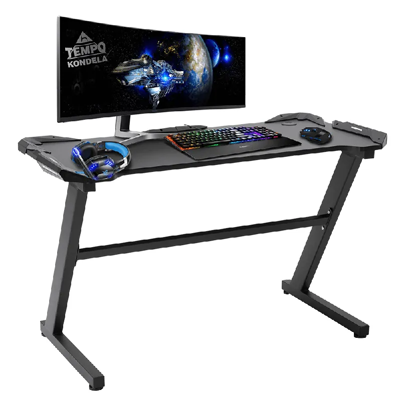 PC stůl / herní stůl, černá, Jadis Jen Po Omezenou Doba