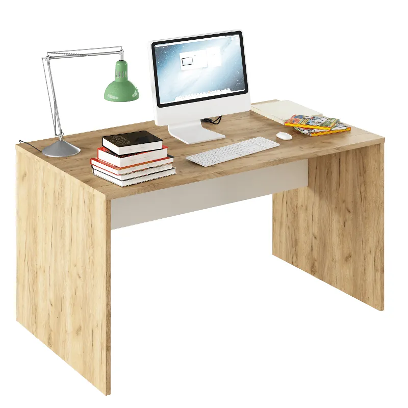Nízká Cena PC stůl, dub artisan/bílá, RIOMA TYP 11