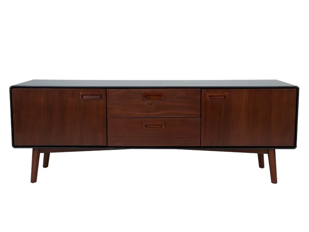 Hnědá komoda DUTCHBONE Juju Low 150 x 40 cm Nová Kolekce