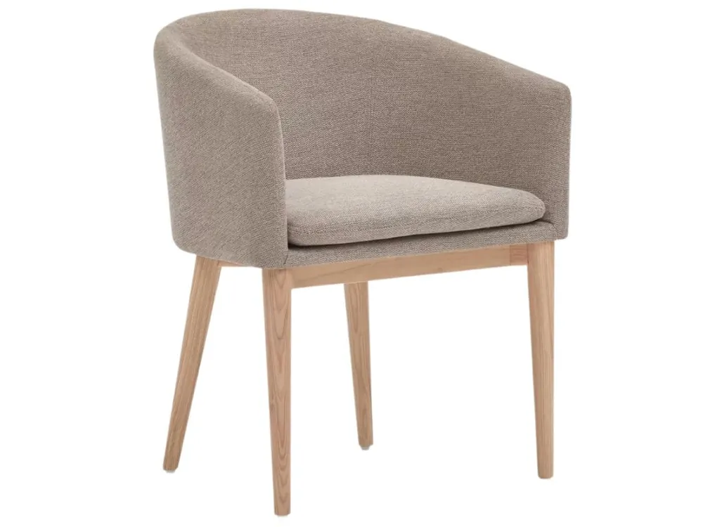 Hnědá látková jídelní židle Kave Home Harlan Nejprodávanější