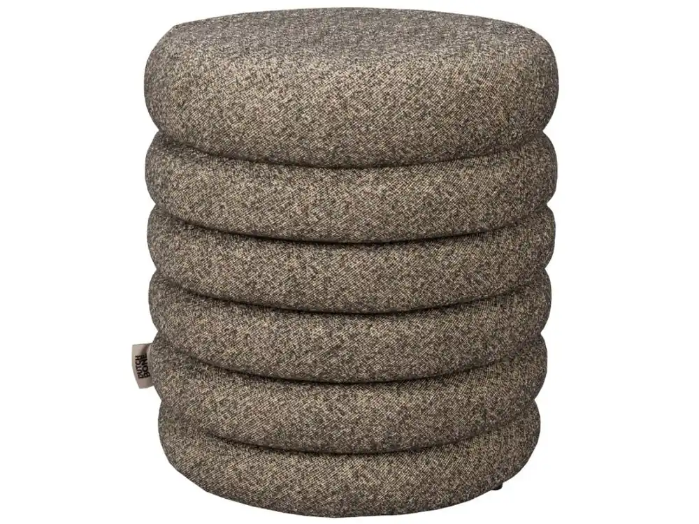 Omezená Nabídka Hnědošedá bouclé stolička DUTCHBONE FERN 37 cm