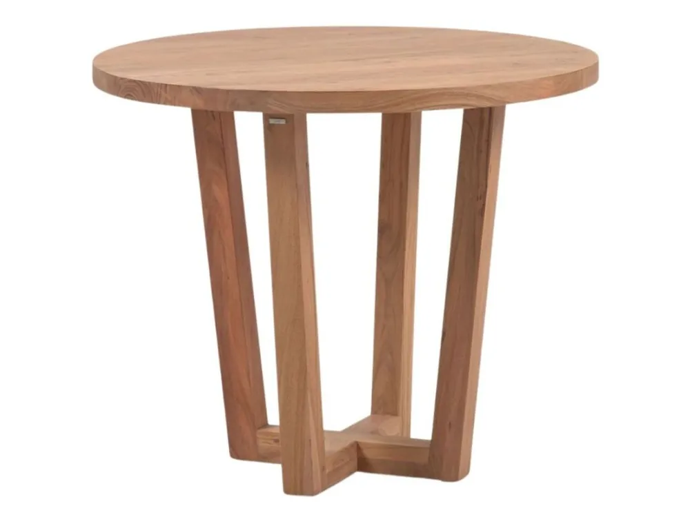 Odeslání Ihned Hnědý akátový kulatý jídelní stůl Kave Home Nahla 90 cm