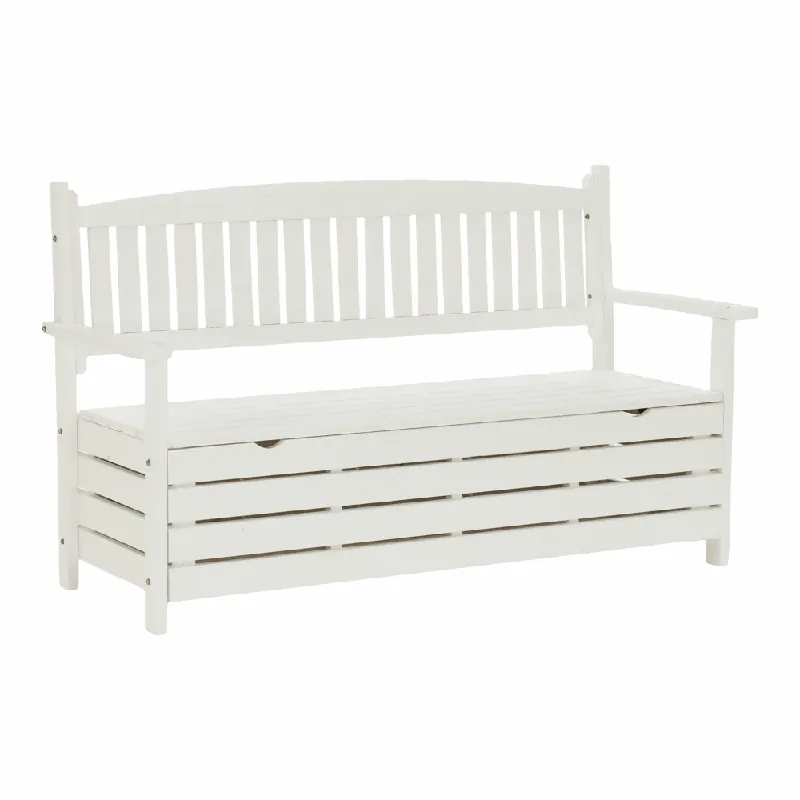 Horká Nabídka Zahradní lavička, bílá, 150cm, AMULA