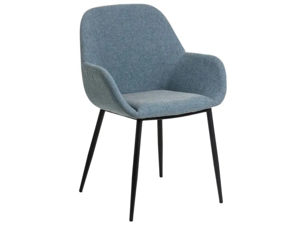 Kup Teď Modrá látková jídelní židle Kave Home Konna