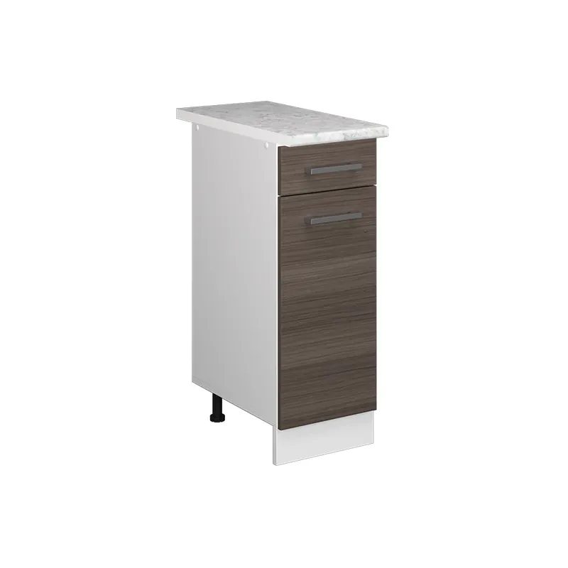Spodní skříňka kuchyňské linky R-Line Ušlechtilá šedá 30 cm s pracovní deskou Vicco Výhodná Nabídka
