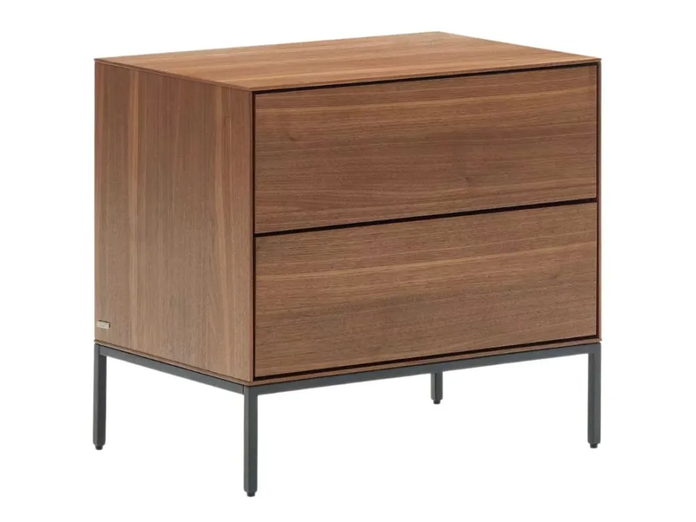 Ořechový noční stolek Kave Home Vedrana 60 x 40 cm Dokud Zásoby Vydrží