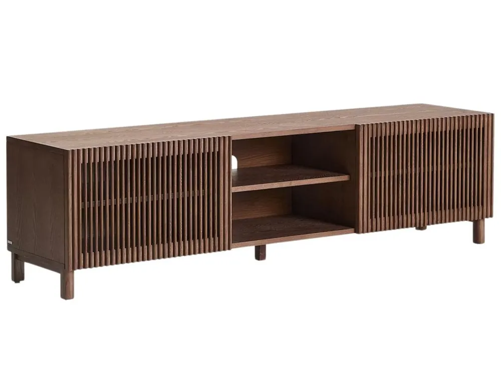 Ořechový TV stolek Beyla 180 x 42,5 cm Oblíbený