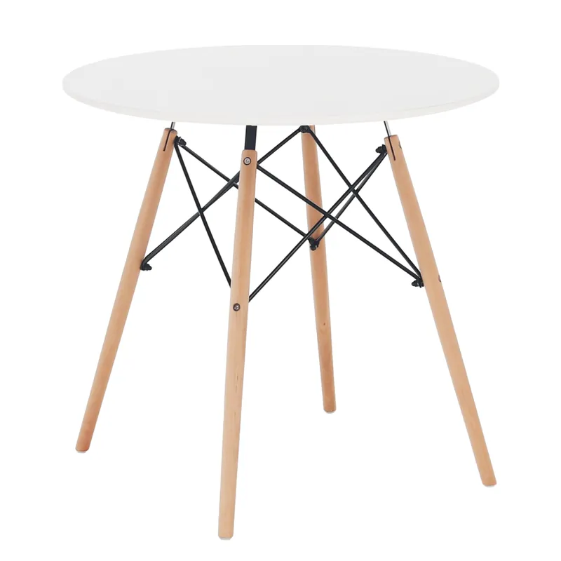 Nejlepší Volba Jídelní stůl, bílá / buk, průměr 60 cm, Gamin NEW 60