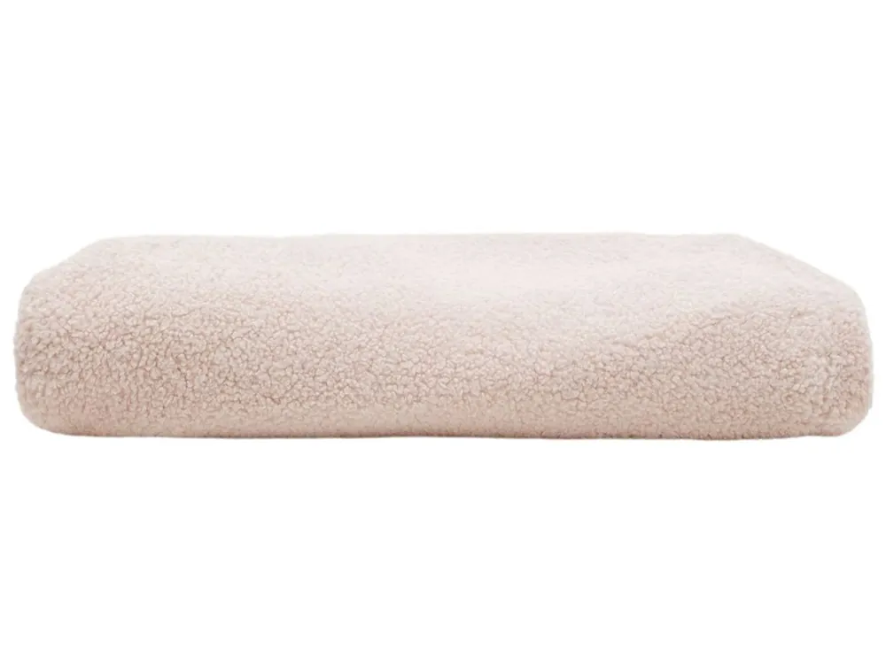 Ověřený Růžový bouclé potah na taburet Kave Home Kaeli 43 cm