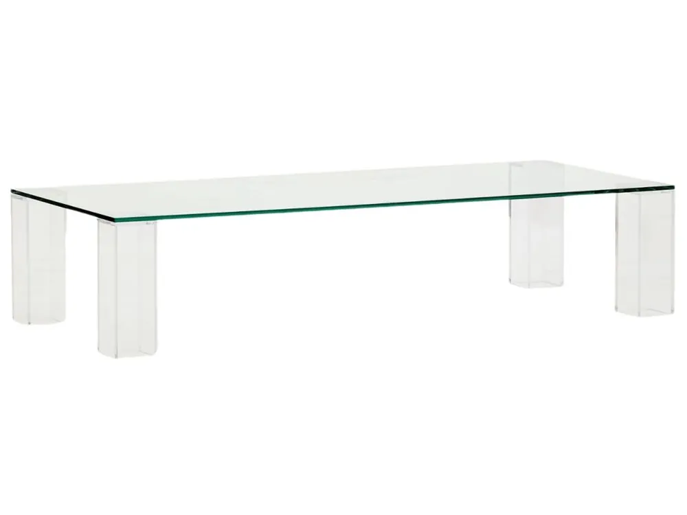 Cenová Bomba Skleněný konferenční stolek Kave Home Adularia 140 x 60 cm
