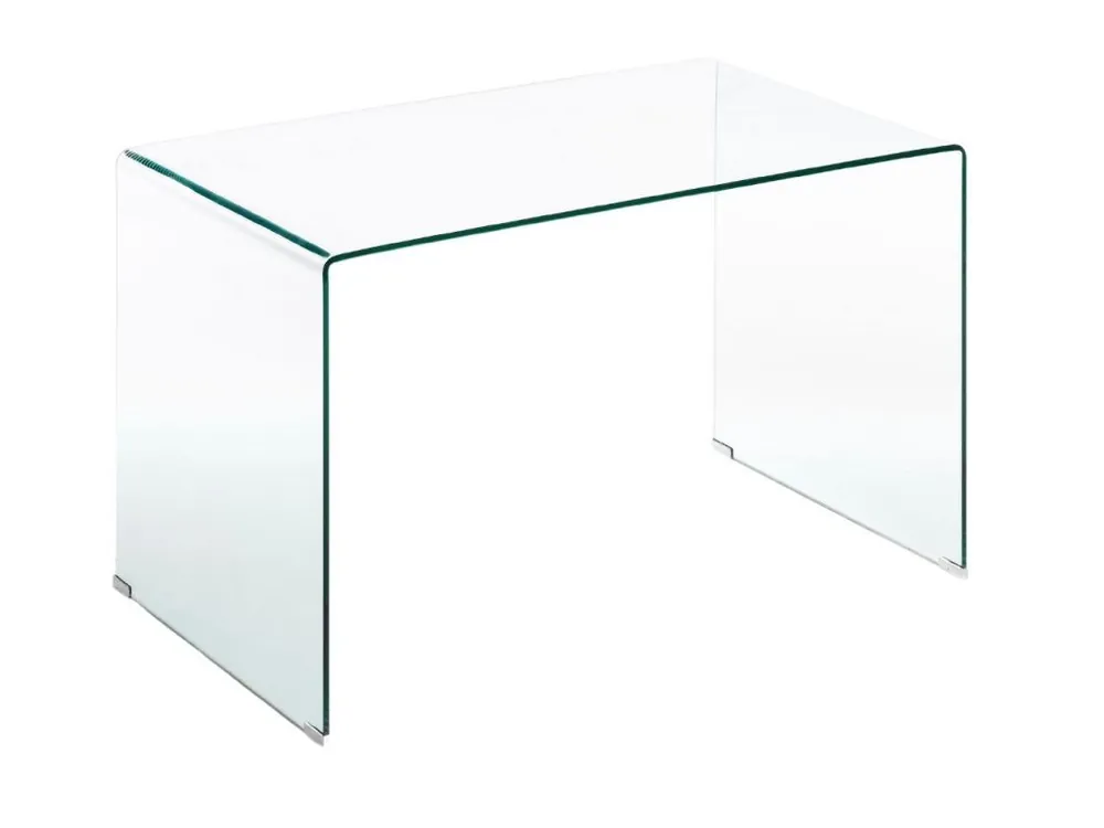 Skleněný pracovní stůl Kave Home Burano 125 x 70 cm Finální Výprodej