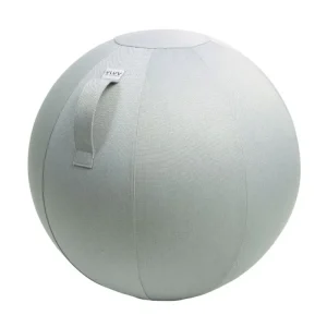 Stříbrný sedací / gymnastický míč VLUV LEIV Ø 75 cm Výhodná Nabídka