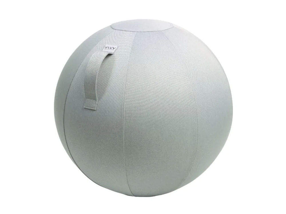 Stříbrný sedací / gymnastický míč VLUV LEIV Ø 75 cm Výhodná Nabídka