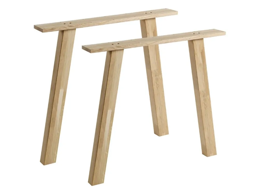 Finální Výprodej Set dvou dřevěných stolových podnoží O-Leg 79 x 10 cm