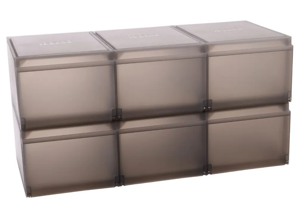 Ihned K Objednání Set šesti šedých plastových úložných boxů na boty Shoecase
