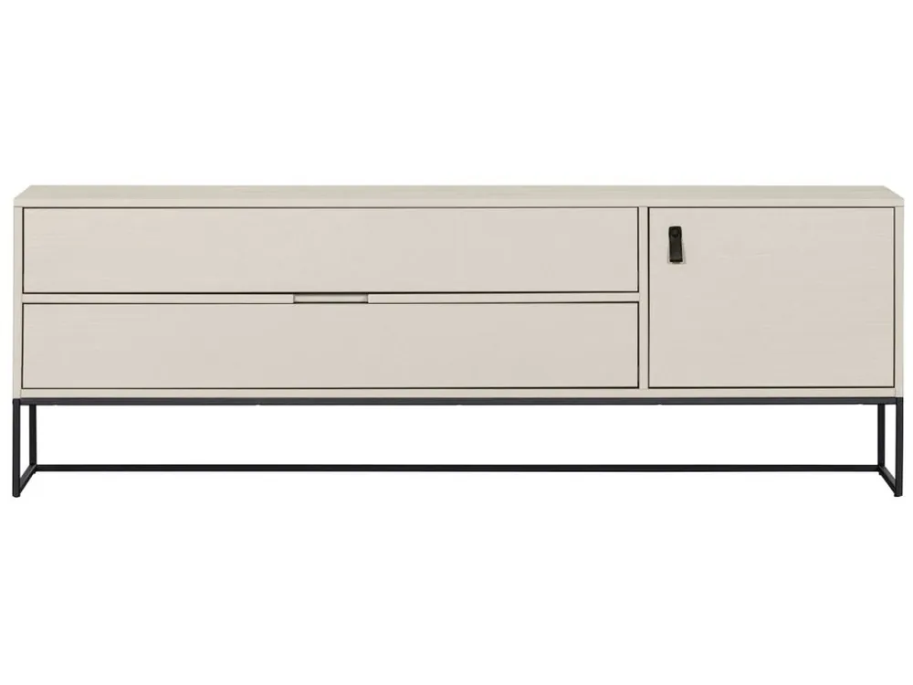 Ihned K Objednání Světle šedý borovicový TV stolek Frax 180 x 44 cm
