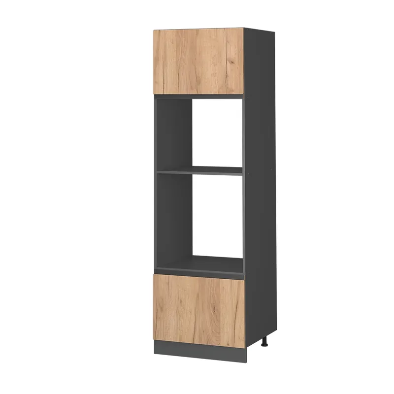 Skříňka na mikrovlnnou troubu R-Line Zlatý mocný dub 60 cm Tvar J Vicco Přímo Od Výrobce