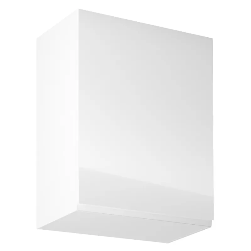 Horní skříňka, bílá / bílý extra vysoký lesk, pravá, AURORA G601F Kup Teď