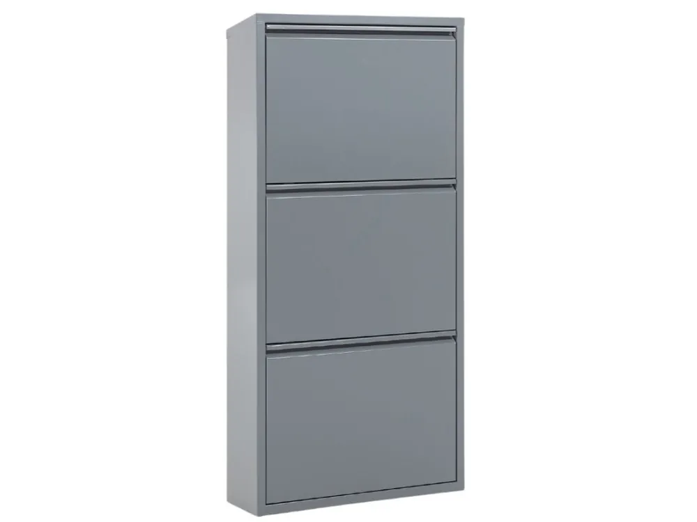 Poslední Šance Šedý kovový botník Kave Home Ode 103 cm